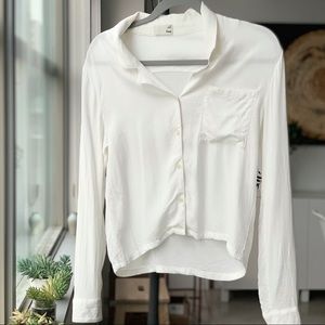 Aritzia Wilfred Free - button down cropped - size XS